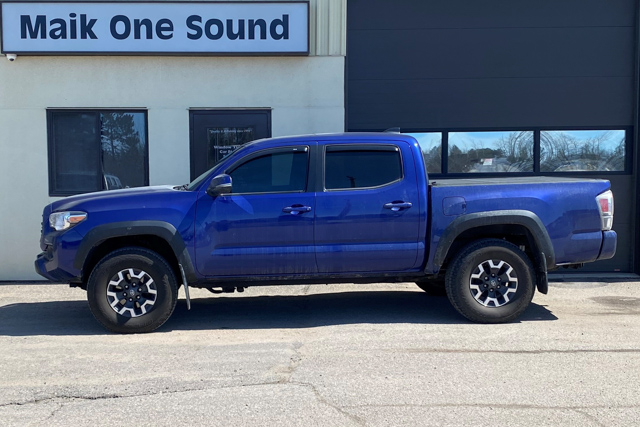 Toyota 2022 Tacoma with professional window tint in North Bay